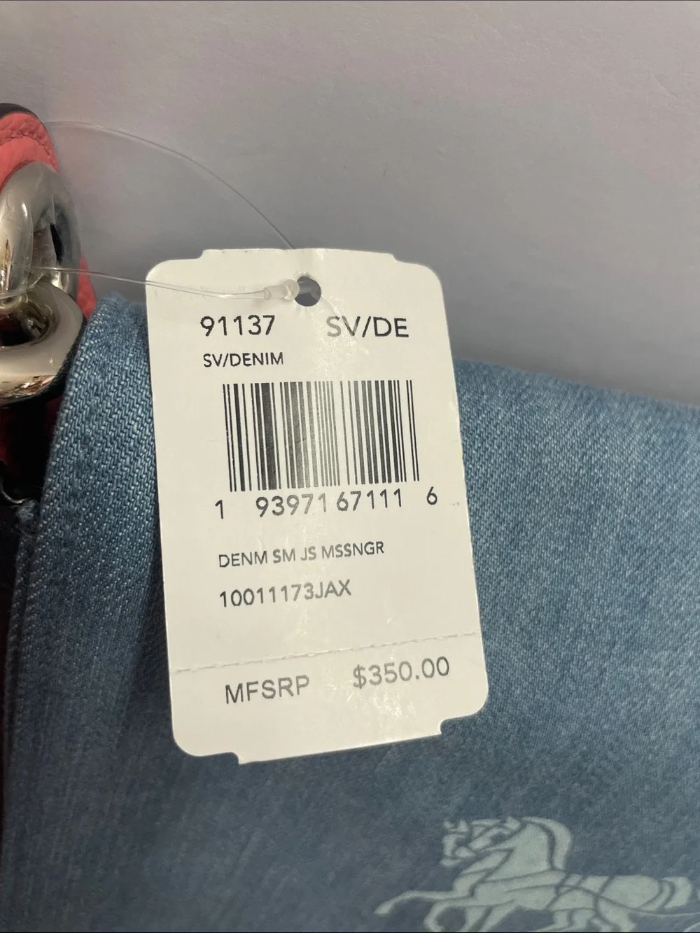 NWT Coach ‘Jes’ Denim Messenger Crossbody